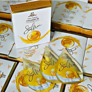 Tắm trắng Collagen X3 mix Saffron hộp 3 gói