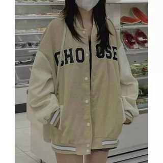 Áo Khoác nhung tăm 2 lớp thêu CHOOSE hình to bự đẹp form chuẩn dưới 70kg
