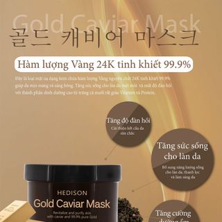 Mặt nạ vàng 24 k 99,9% Drhedison Gold Caviar mask cao cấp Hàn Quốc giá sỉ