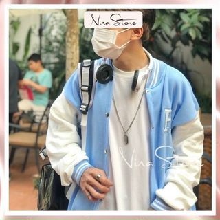 Áo khoác nỉ nút thêu chữ R trước thân sau cũng thêu form chuẩn dưới 70kg