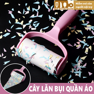 Cây lăn bụi quần áo lấy sạch bụi bẩn và các sợi lông vải, lông chó mèo dính trên quần áo, chăn nệm