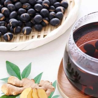 Eo thon không khó, trà đậu đen rang gừng giúp giảm cân, giảm mỡ bụng, thanh lọc cơ thể, da đẹp, tóc khỏe (túi 1kg).