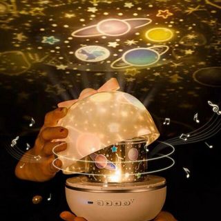 ĐÈN NGỦ MẶT TRĂNG 3D ĐỂ BÀN TỰ XOAY
