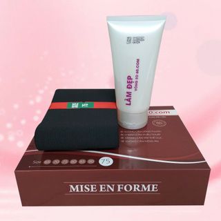 Combo kem tan mỡ bụng Mise En Forme + 3 đai nịt bụng thông minh tặng thước dây đo vòng eo giá sỉ