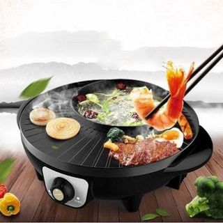 Nồi Lẩu Nướng Hàn Quốc 2in1 Tròn