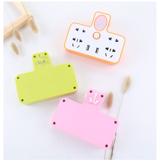 Chia Ổ Điện Kiêm Đèn Ngủ Có 2 Usb Sạc Điện Thoại