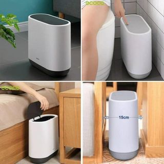 Thùng Đựng Rác Thông Minh ECOCO 10L, Nắp Đóng Mở Một Chạm Tiện Ích, Chất Liệu Nhựa Cao Cấp, Được thiết kế 2 lớp, Rất dễ vệ sinh rửa sạch dễ dàng, bẩn không bị bám và ố vàng nhựa, Tiện ích khi để trong nhà, nhà vệ sinh. giá sỉ