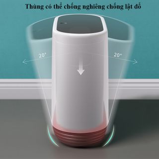 Thùng Đựng Rác Thông Minh ECOCO 10L, Nắp Đóng Mở Một Chạm Tiện Ích, Chất Liệu Nhựa Cao Cấp, Được thiết kế 2 lớp, Rất dễ vệ sinh rửa sạch dễ dàng, bẩn không bị bám và ố vàng nhựa, Tiện ích khi để trong nhà, nhà vệ sinh.
