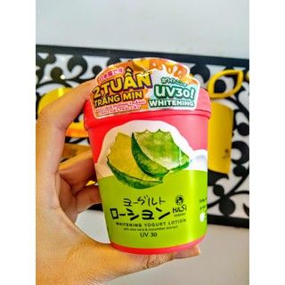 Kem dưỡng trắng da, chống nắng toàn thân trong vòng 2 tuần Hasi Whitening Yogurt Lotion UV30 180g
