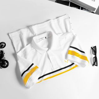 Áo polo nam cổ bẻ Marc in sọc 100% thoáng mát , SIZE 55kg -&gt; 95kg
