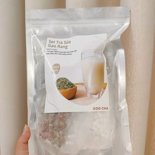 Sét trà sữa gạo rang