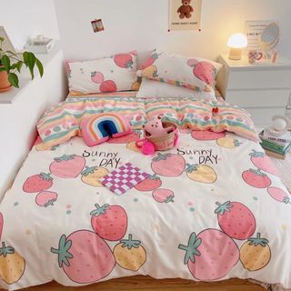 Bộ Chăn Ga Gối cotton living , cotton 100% mát giá sỉ