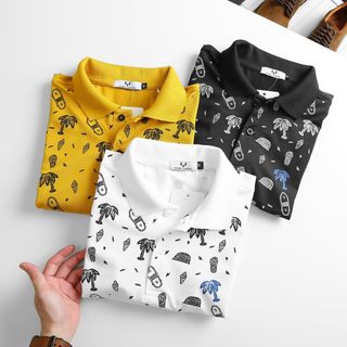 Áo polo nam cổ bẻ VACATION 100% thoáng mát , size 55kg -&gt;95kg