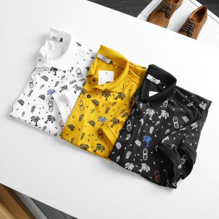 Áo polo nam cổ bẻ VACATION 100% thoáng mát , size 55kg -&gt;95kg