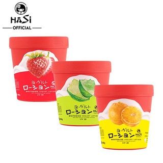 Kem dưỡng trắng da, chống nắng toàn thân trong vòng 2 tuần Hasi Whitening Yogurt Lotion UV30 180g