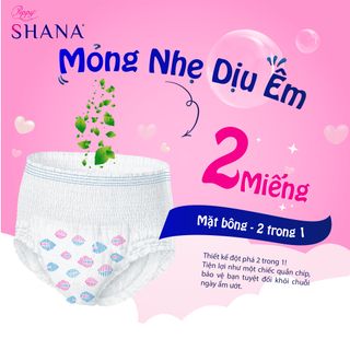 Băng vệ sinh dạng quần SHANA cho bé gái tuổi teen