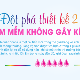 Băng vệ sinh dạng quần SHANA cho bé gái tuổi teen