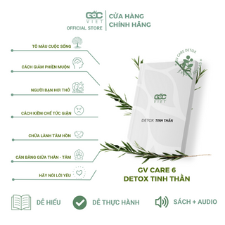 DETOX THẢI ĐỘC GV CARE 7 NGÀY – TẶNG KÈM BÌNH NƯỚC THUỶ TINH CAO CẤP, APP CHĂM SÓC SỨC KHỎE, TÚI ĐỰNG CANVAS