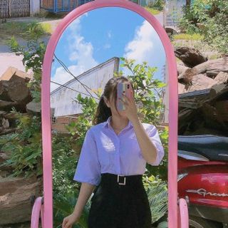 Sơ mi học sinh kate mịn form 50kg đến 68kg