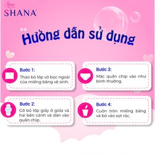 [BVS]Băng vệ sinh dạng quần SHANA cho bé gái tuổi teen-3 GÓI