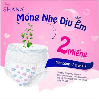 [BVS]Băng vệ sinh dạng quần SHANA cho bé gái tuổi teen-2 GÓI