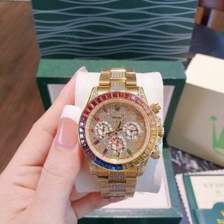 ĐỒNG HỒ ROLLEX FULL ĐÁ CƠ SIÊU CẤP