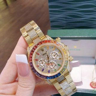 ĐỒNG HỒ ROLLEX FULL ĐÁ CƠ SIÊU CẤP