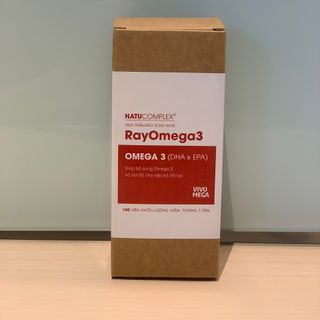Viên uống hỗ trợ thị lực và não bộ RayOmega3 với dầu cá tinh chế nhập khẩu Nauy