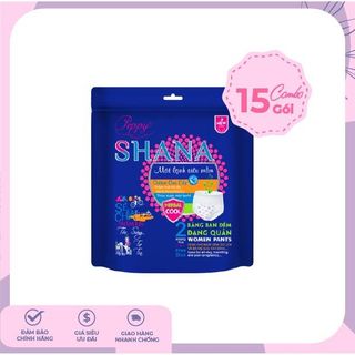 [ƯU ĐÃI] Băng vệ sinh dạng quần SHANA cho bé gái tuổi teen-Combo 15 gói