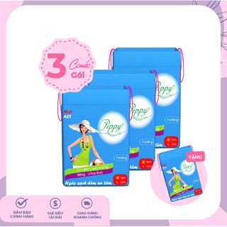[HOT] Băng vệ sinh PEPPY( A02) 3 gói tặng 1 gói-Lưới siêu thấm-Siêu mỏng cánh-5 miếng ban ngày + 2 miếng ban đêm
