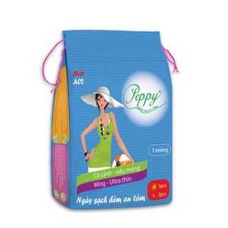 [HOT] Băng vệ sinh PEPPY( A02) 3 gói tặng 1 gói-Lưới siêu thấm-Siêu mỏng cánh-5 miếng ban ngày + 2 miếng ban đêm