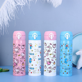 BÌNH GIỮ NHIỆT DOREMON VÀ KITTY NHIỀU HÌNH 500ML giá sỉ
