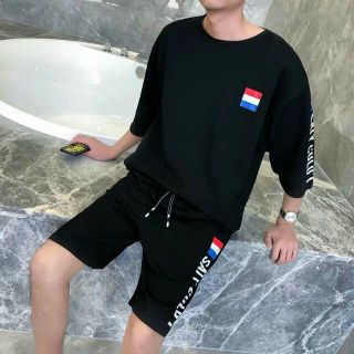 Đồ bộ thể thao mặc nhà chất thun lạnh mịn, thấm hút mồ hôi tốt from 50kg-70kg mặc thoải mái