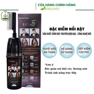 Dầu Gội Lich5 - Thảo Dược Đen Tóc Cocayhoala làm đen tóc trong 5 phút - Dạng chai lược chải tiện dụng 200ml giá sỉ