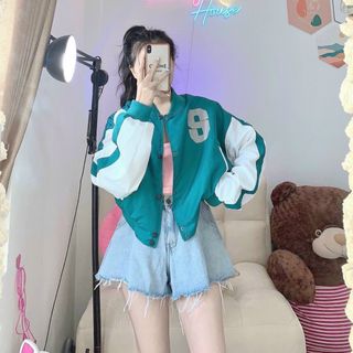 Áo khoác dù bomber chất dù 2 lớp lót form đẹp