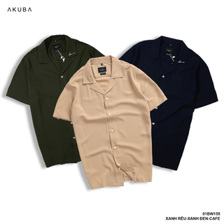 ÁO SƠ MI TAY NGẮN AKUBA 01BW155