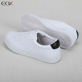 Giày Sneaker Da Unisex D20 Năng Động Cá Tính White/Black giá sỉ