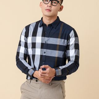 ÁO SƠ MI TAY DÀI AKUBA 02AB2065