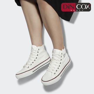 Giày Sneaker Vải Unisex Phong Cách Ấn Tượng Hi White Nam Nữ cổ cao giá sỉ