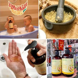 Sữa tắm chống cảm thảo dược Gừng - Nghệ cocayhoala