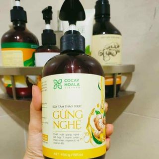 Sữa tắm chống cảm thảo dược Gừng - Nghệ cocayhoala