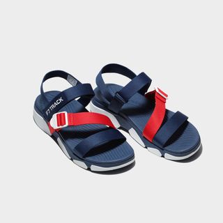 Giày Sandals Shondo F7 Track xanh navy đế trắng