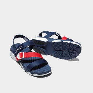 Giày Sandals Shondo F7 Track xanh navy đế trắng