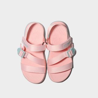 Giày Sandals Thời trang Shondo F7 Track hồng phấn đế trắng
