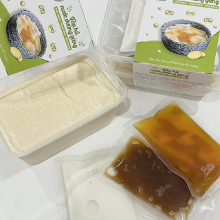 Tàu hũ trân châu nước đường gừng và nước cốt dừa (SET 4-5 chén)