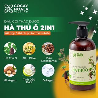 Dầu Gội Hà Thủ Ô 2in1 Giảm Rụng Tóc Bạc Tóc Cocayhoala