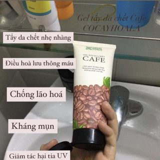 Tẩy da chết cafe cỏ cây hoa lá làm sạch sâu, thải độc da..100gr