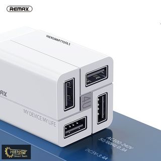 [Cốc sạc điện thoại 2022] Cốc sạc 4 cổng USB Remax RP-U43 | Mẫu mã đẹp, chất lượng, bền bỉ & an toàn
