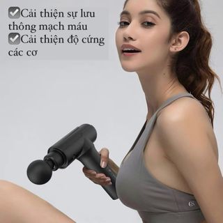 Súng Massage Cầm Tay 6 Chế Độ Booster Trị Liệu Căng Cơ, Đau Nhức Toàn Thân, Giúp Lưu Thông Mạch Máu