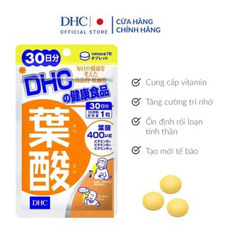 THỰC PHẨM BẢO VỆ SỨC KHỎE FOLICACID (30 NGÀY)-DHC